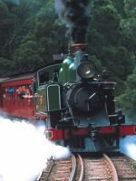 Melbourne Australia Puffin Billy Steam Train tour